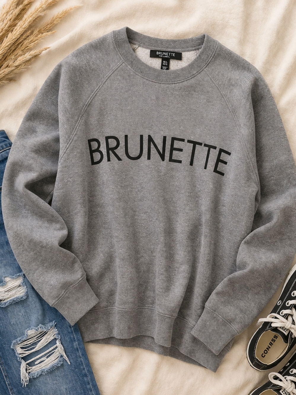 Brunette The Label Crewneck Sweatshirt M/L